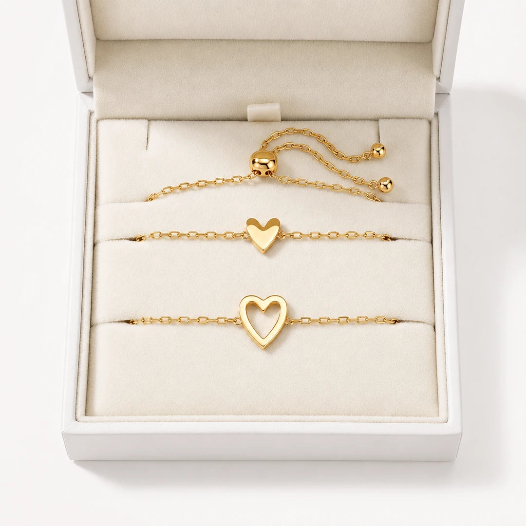 The HeartBond Bracelet Set